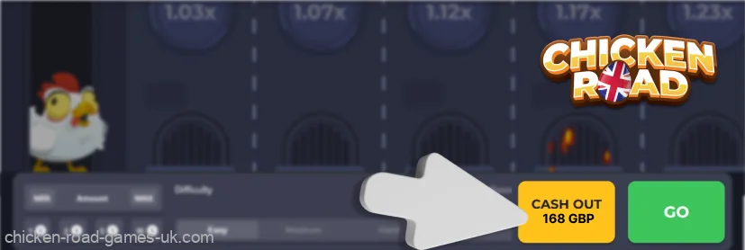 Withdraw your funds once you have reached your Chicken Road goal